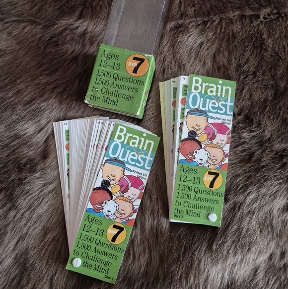 Other - ❤️‍🔥2pc. Kids Brain Quest Questions Brain Teasers Game Ages 12-13